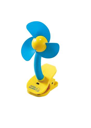 new fan for the stroller - see those awesome foam blades that stop if the little guy puts his hands in there?