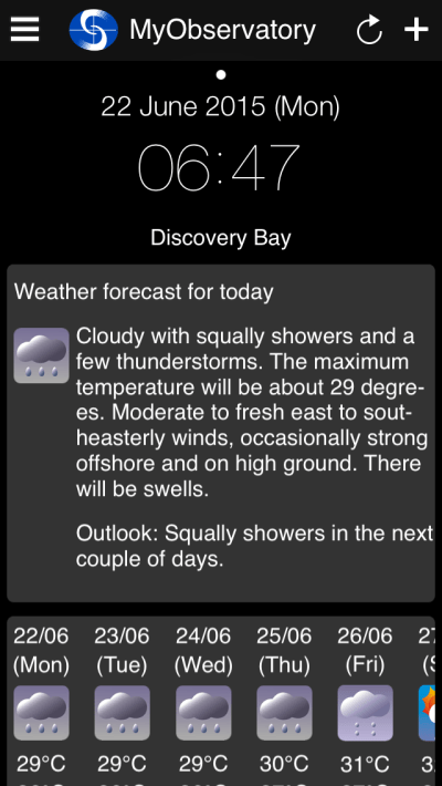 Translated: Good luck figuring out the weather!