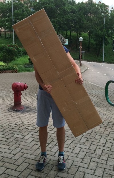 why not carry this package on a 1-hour trip thru the Hong Kong public transportation system during rush hour?